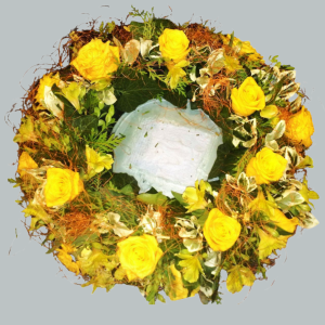 Žalni venček za žaro  O-8